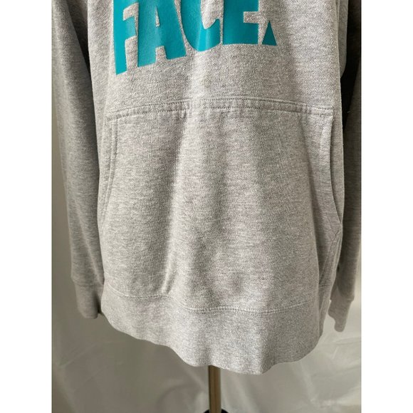 The North Face Gray/Pink/Orange/Blue Pouch Pocket Drawstring Hoodie Sweatshirt - Picture 5 of 12